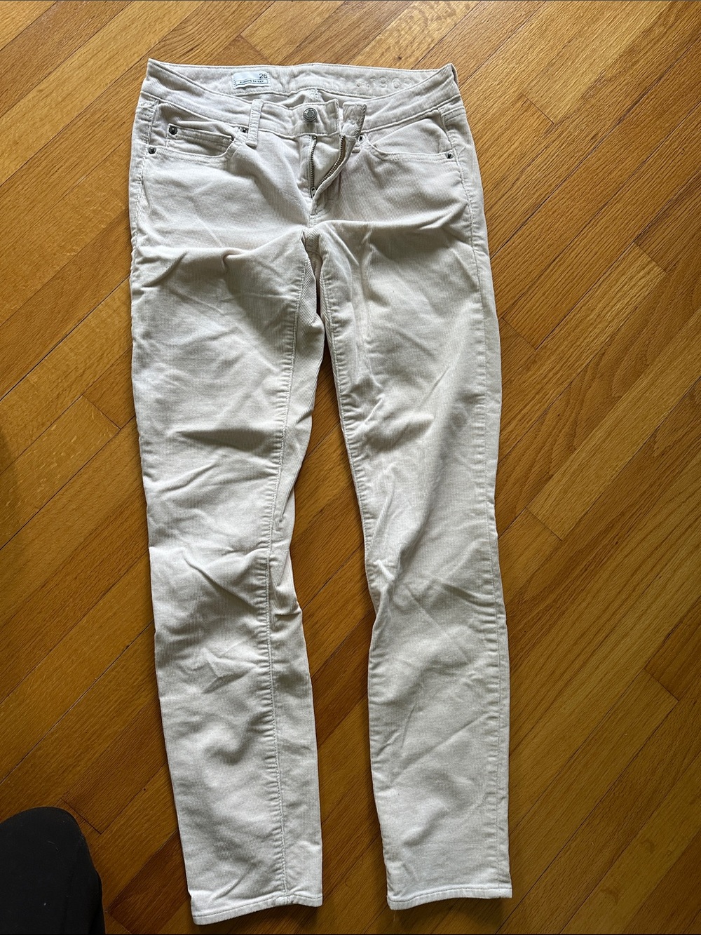 CordoroyCream Slim Fit Stretch Jeans